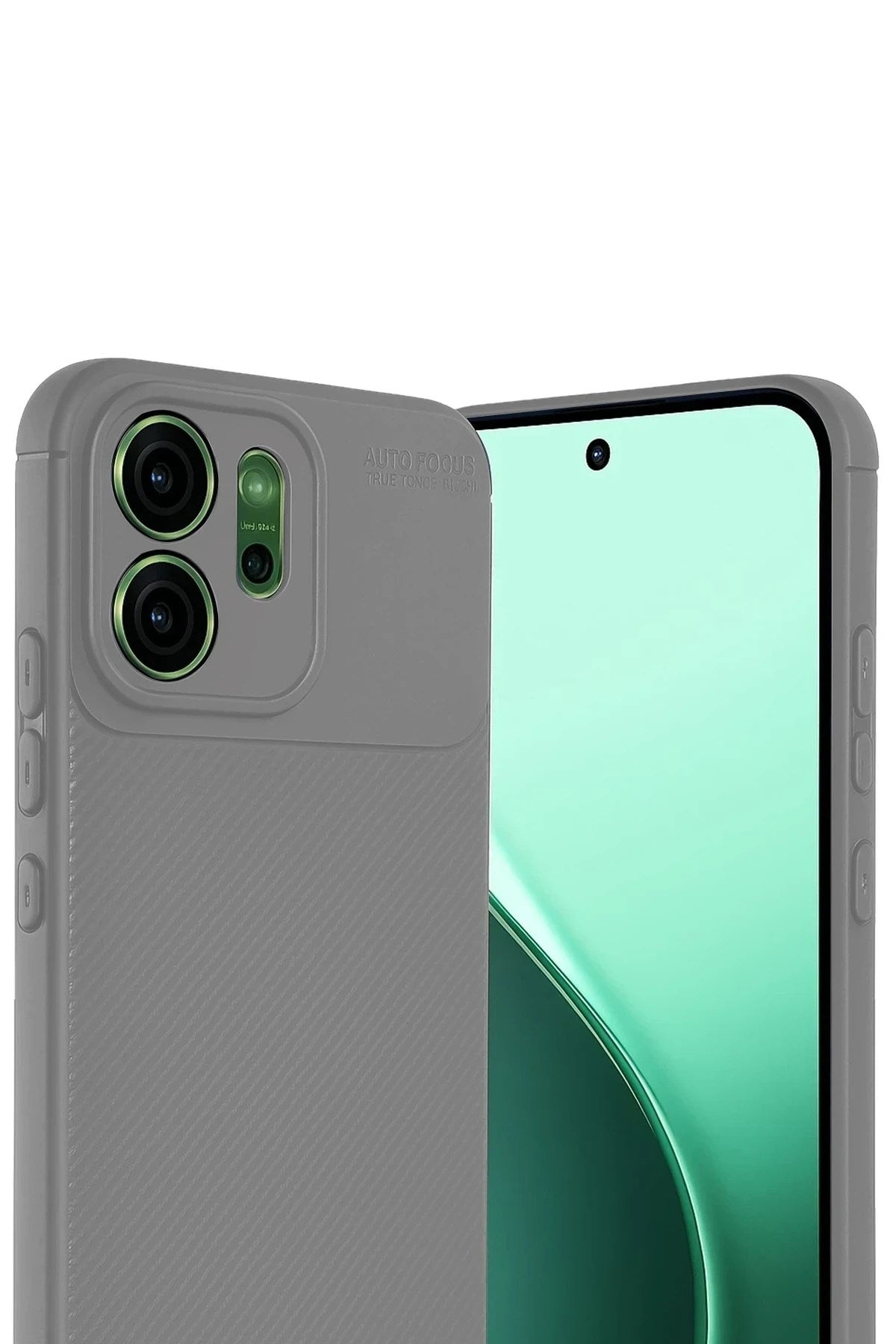 Mey İthalat® Reno 14 Auto Focus Karbon Kapak - Gri