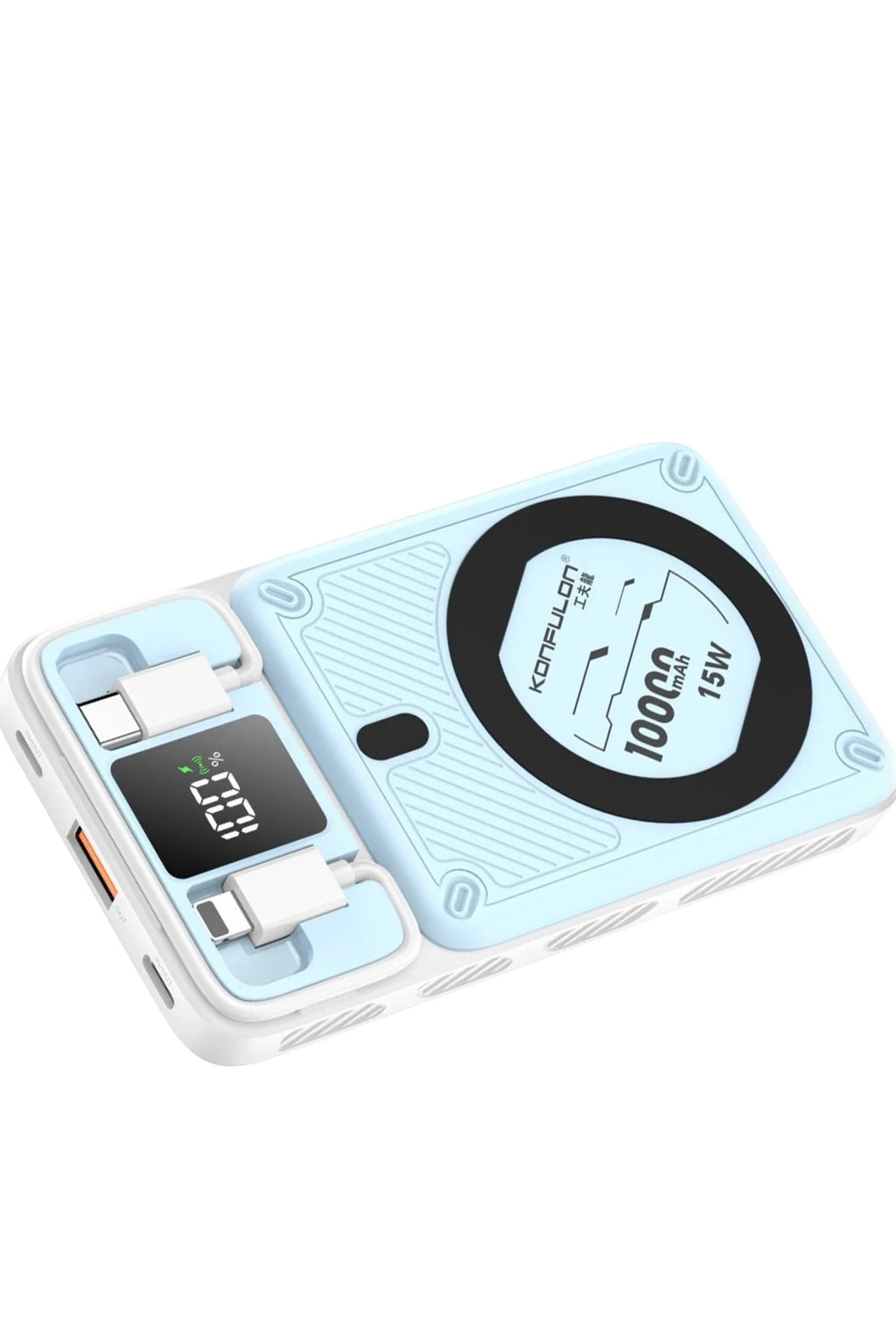 Mey İthalat® M25W 10.000 mAh 20W PD Magsafe Powerbank - Mavi