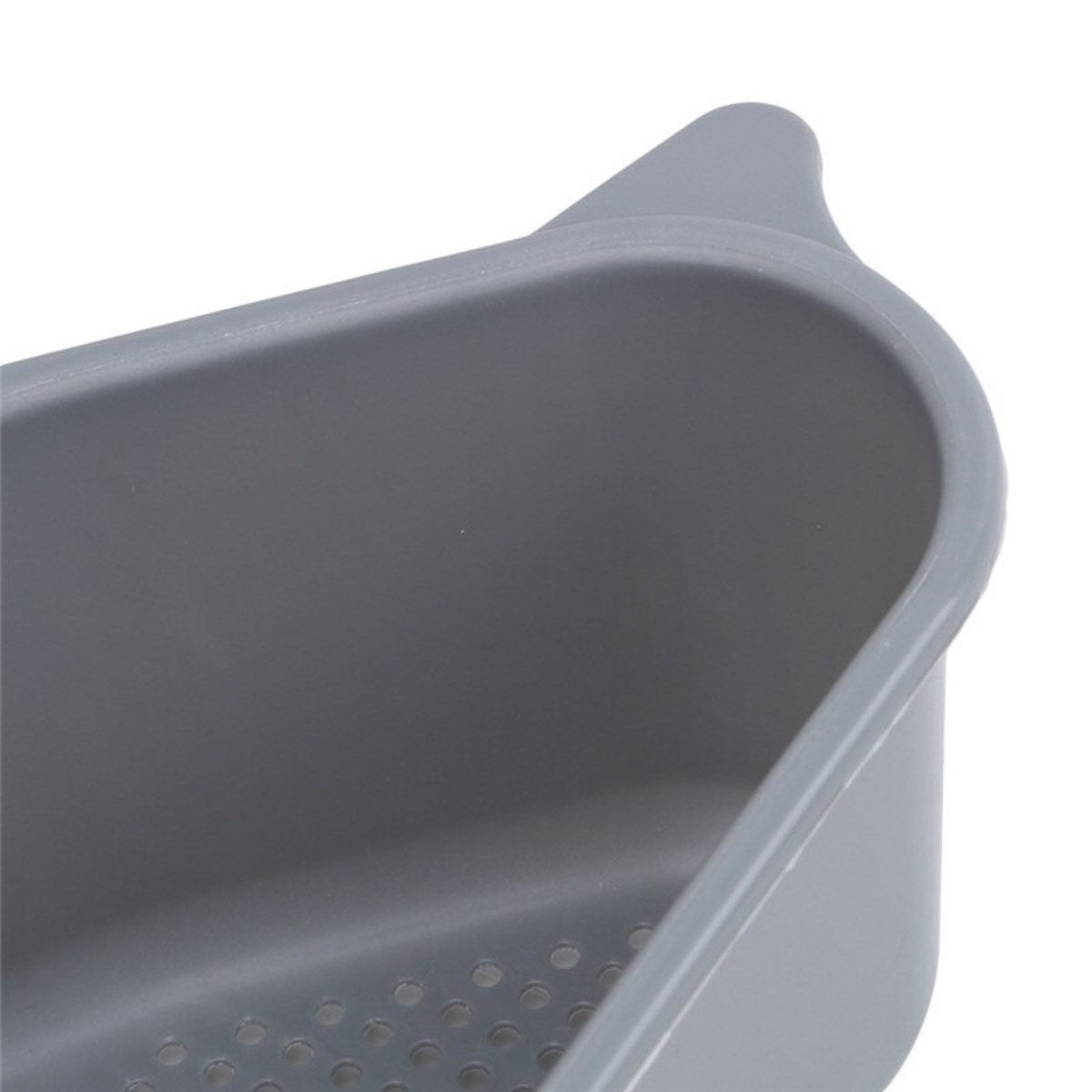 Vantuzlu Üçgen Sebze Meyve Lavabo Raf Evye Süzgeç Sünger Tutucu Düzenleyici Mutfak Organize