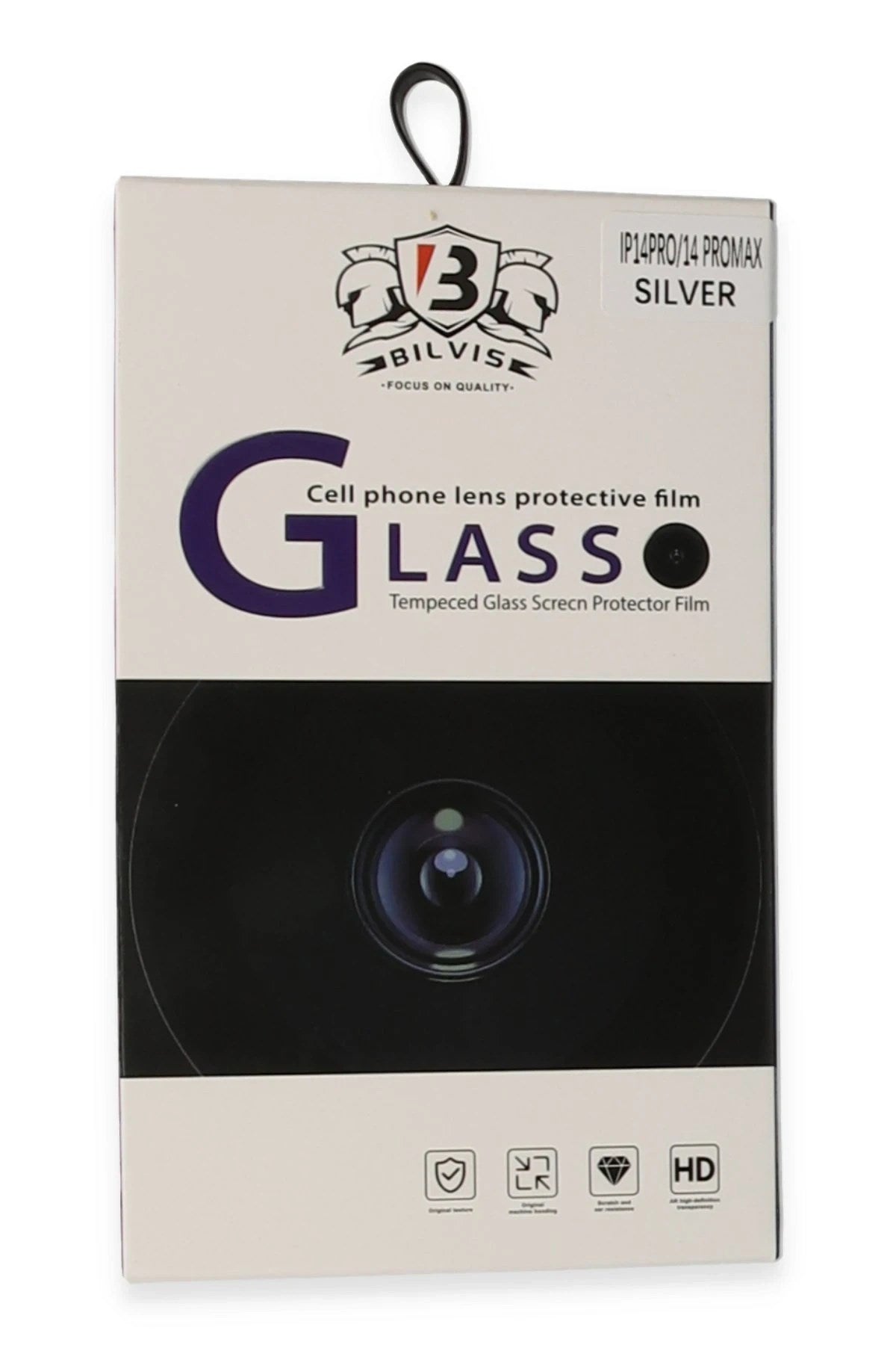 Mey İthalat® iPhone 14 Pro Max Bilvis Titan Kamera Lens - Gümüş