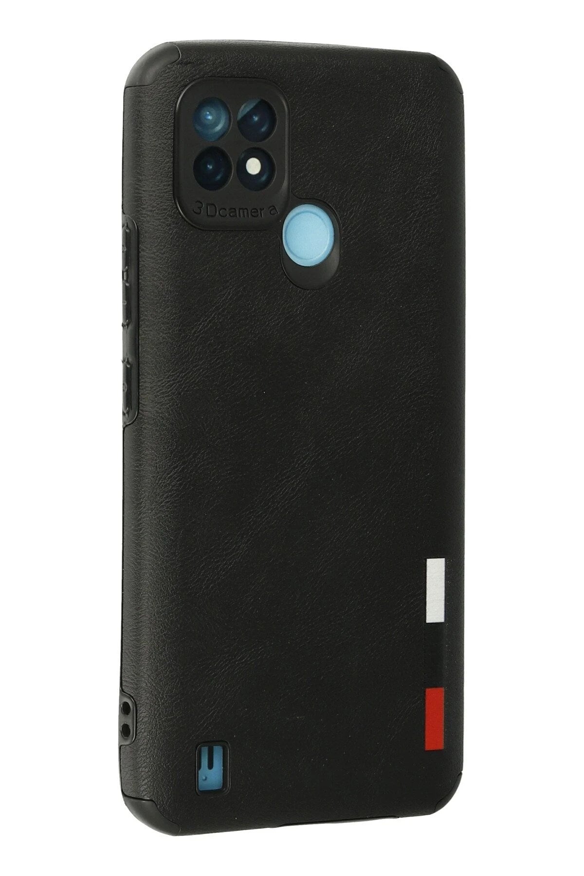 Mey İthalat® Realme C21 Kılıf Loop Deri Silikon - Siyah