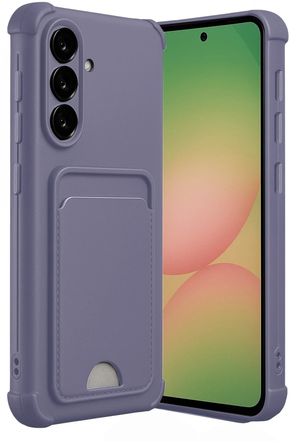 Mey İthalat® Samsung Galaxy A36 Kılıf Kelvin Kartvizitli Silikon - Lila