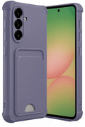 Mey İthalat® Samsung Galaxy A36 Kılıf Kelvin Kartvizitli Silikon - Lila