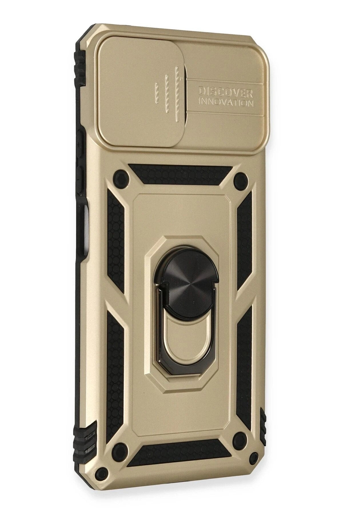 Mey İthalat® Mİ 11 Lite Kılıf Pars Lens Yüzüklü Silikon - Gold