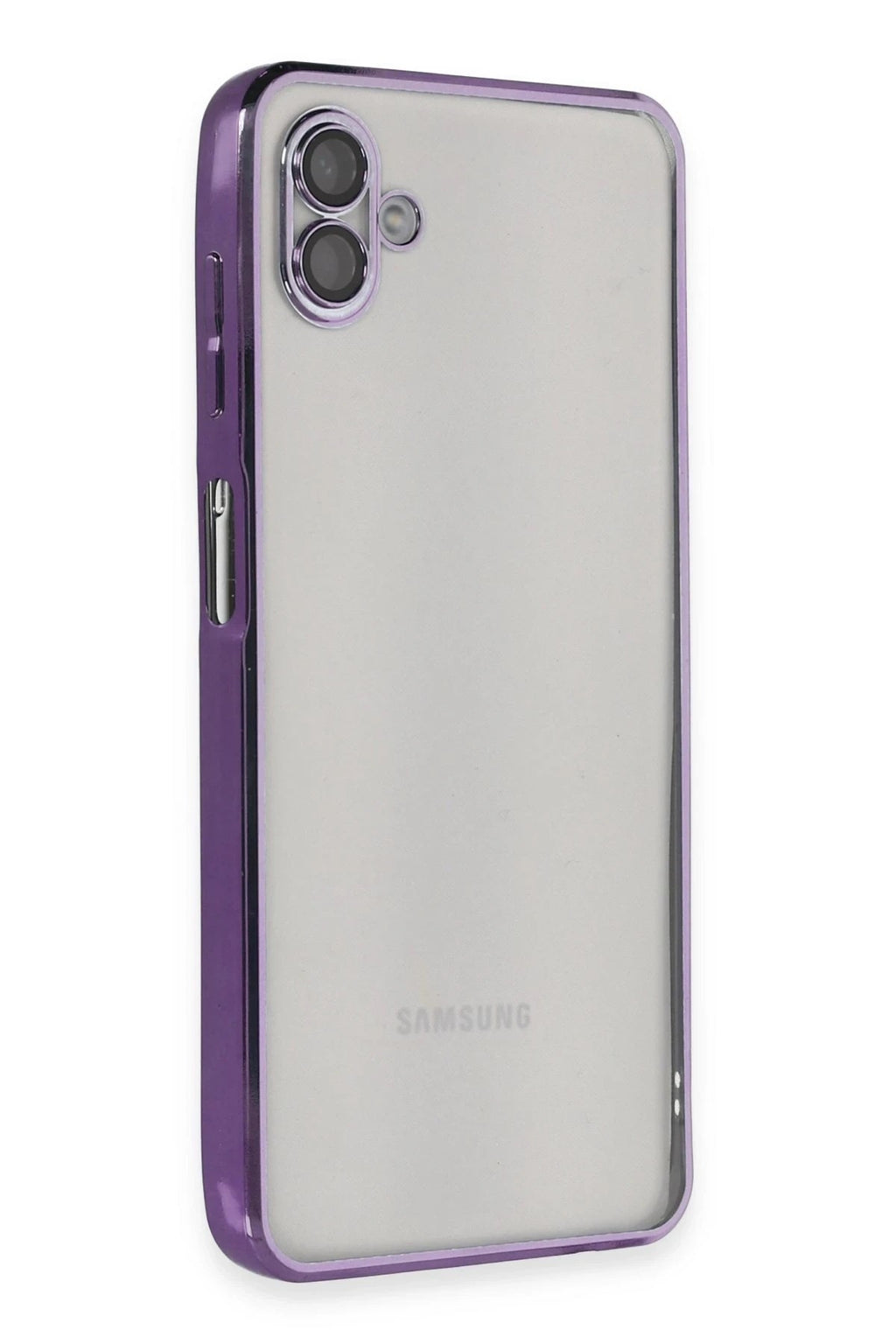 Mey İthalat® Samsung Galaxy A04 Kılıf Lensli Silikon - Mor