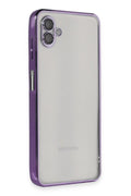 Mey İthalat® Samsung Galaxy A04 Kılıf Lensli Silikon - Mor