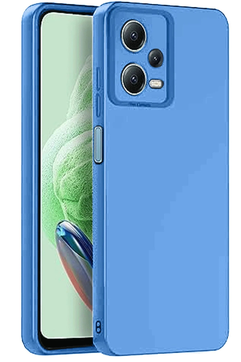 Mey İthalat® Redmi Note 12 Pro 5G Kılıf Nano içi Kadife Silikon - Mavi