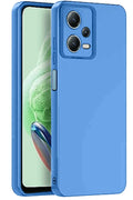 Mey İthalat® Redmi Note 12 Pro 5G Kılıf Nano içi Kadife Silikon - Mavi