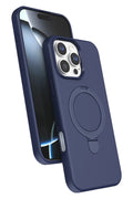 Mey İthalat® iPhone 16 Pro Regal Magsafe Standlı Kapak - Lacivert