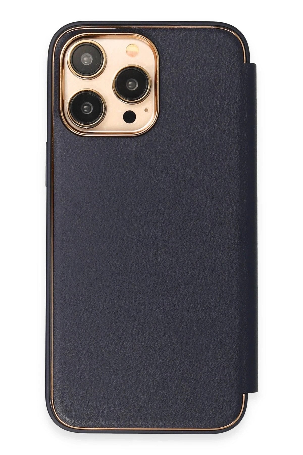 Mey İthalat® iPhone 14 Pro Kılıf Dolpin Kapaklı - Lacivert