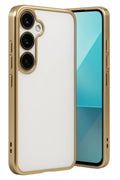 Mey İthalat® Samsung Galaxy A24 4G Prime Kılıf Lensli Silikon - Gold