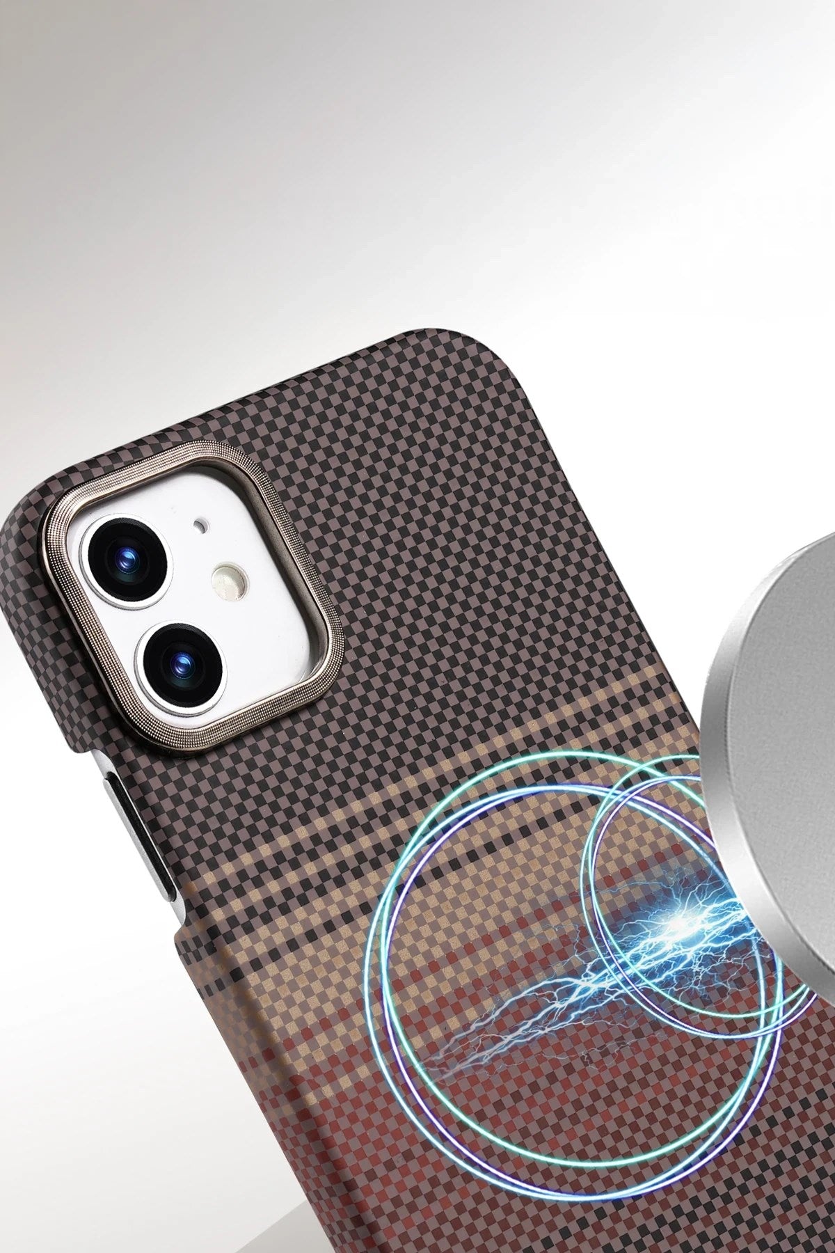 Mey İthalat® iPhone 11 Vega Magsafe Kapak - Çöl Titanyum
