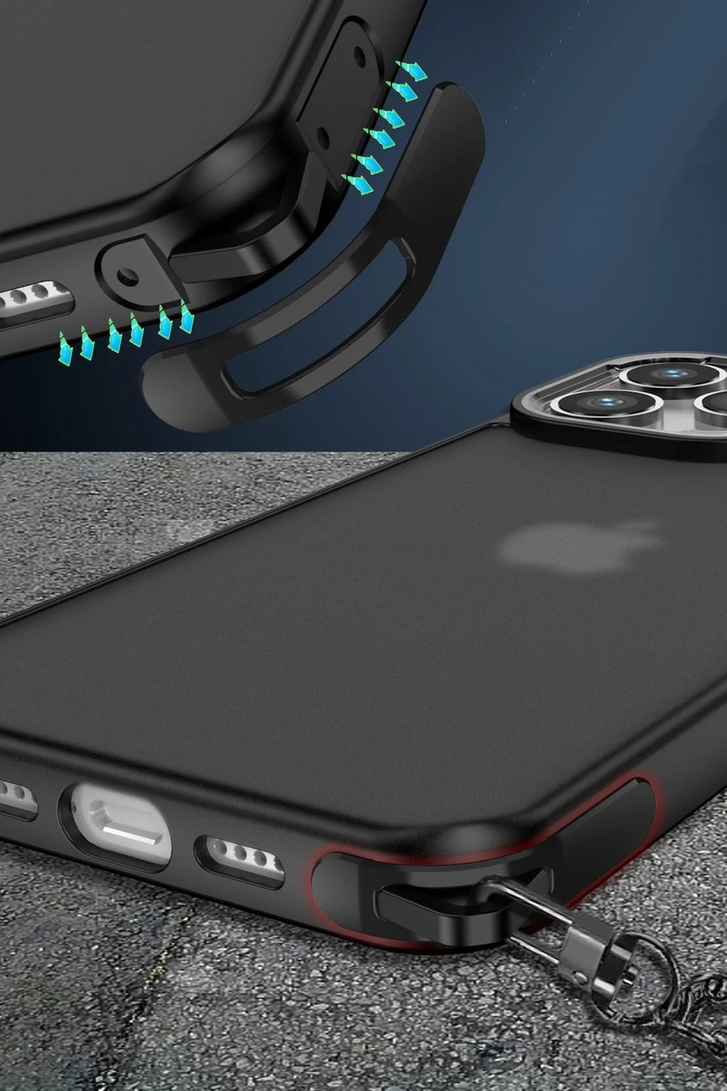 Mey İthalat® iPhone 15 Pro Kılıf Elegant Kapak - Pudra