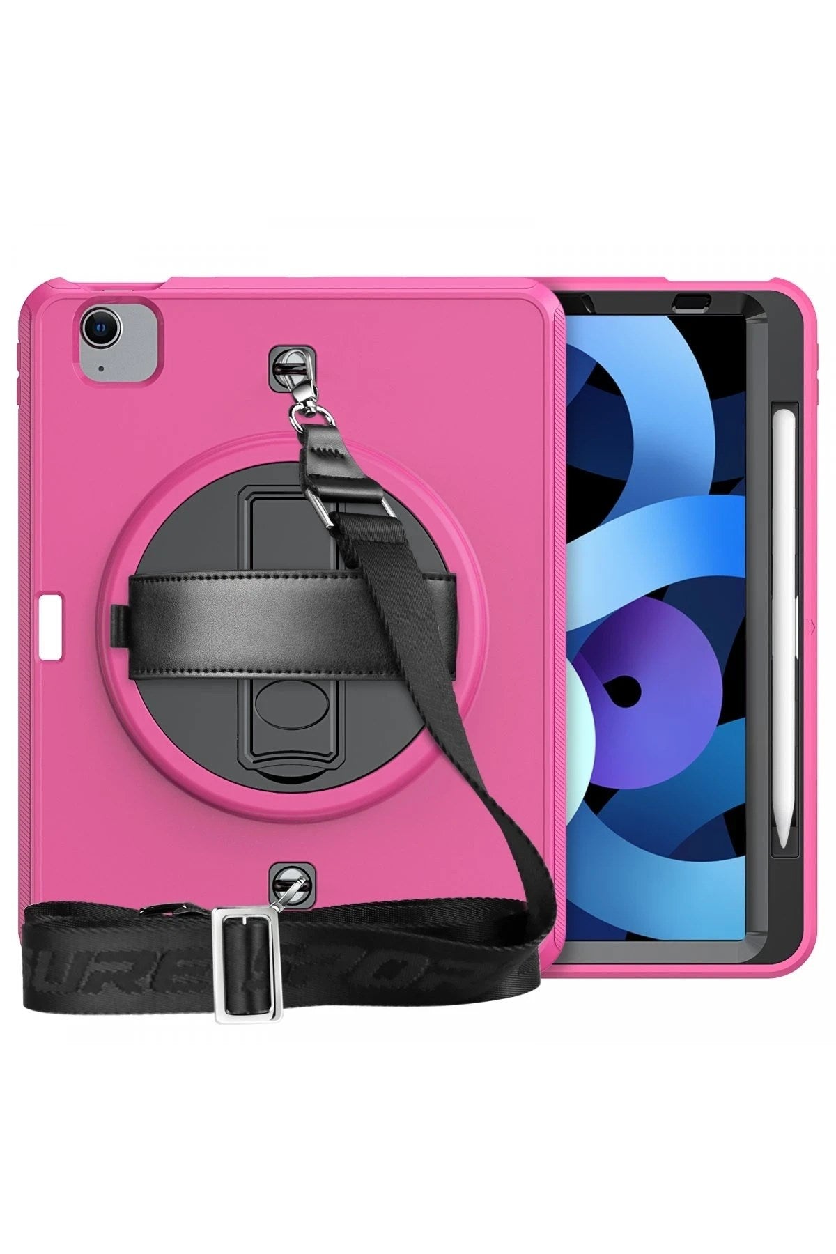 Mey İthalat® iPad Pro 11 (2020) Kılıf Strap-C Otterbox Tablet Kapak - Pembe