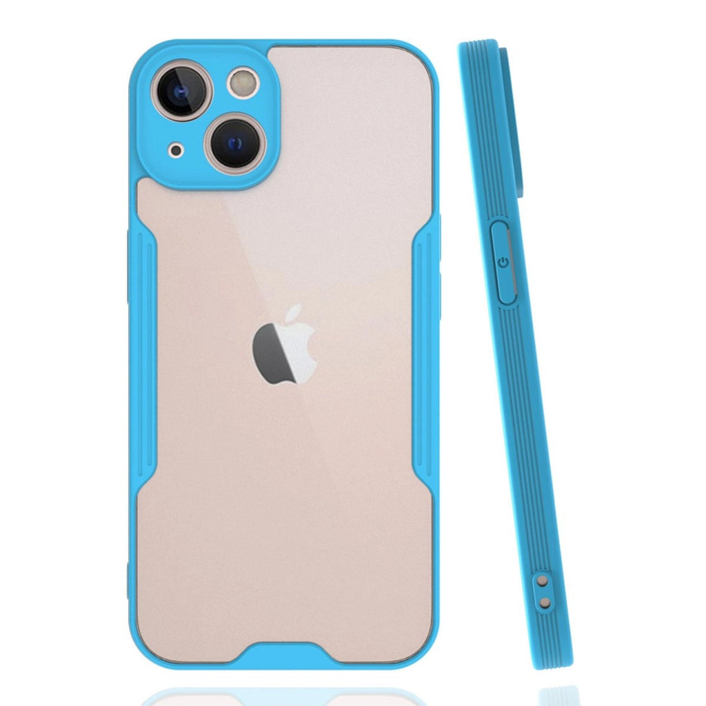 Mey İthalat® iPhone 14 Plus Kılıf Platin Silikon - Mavi