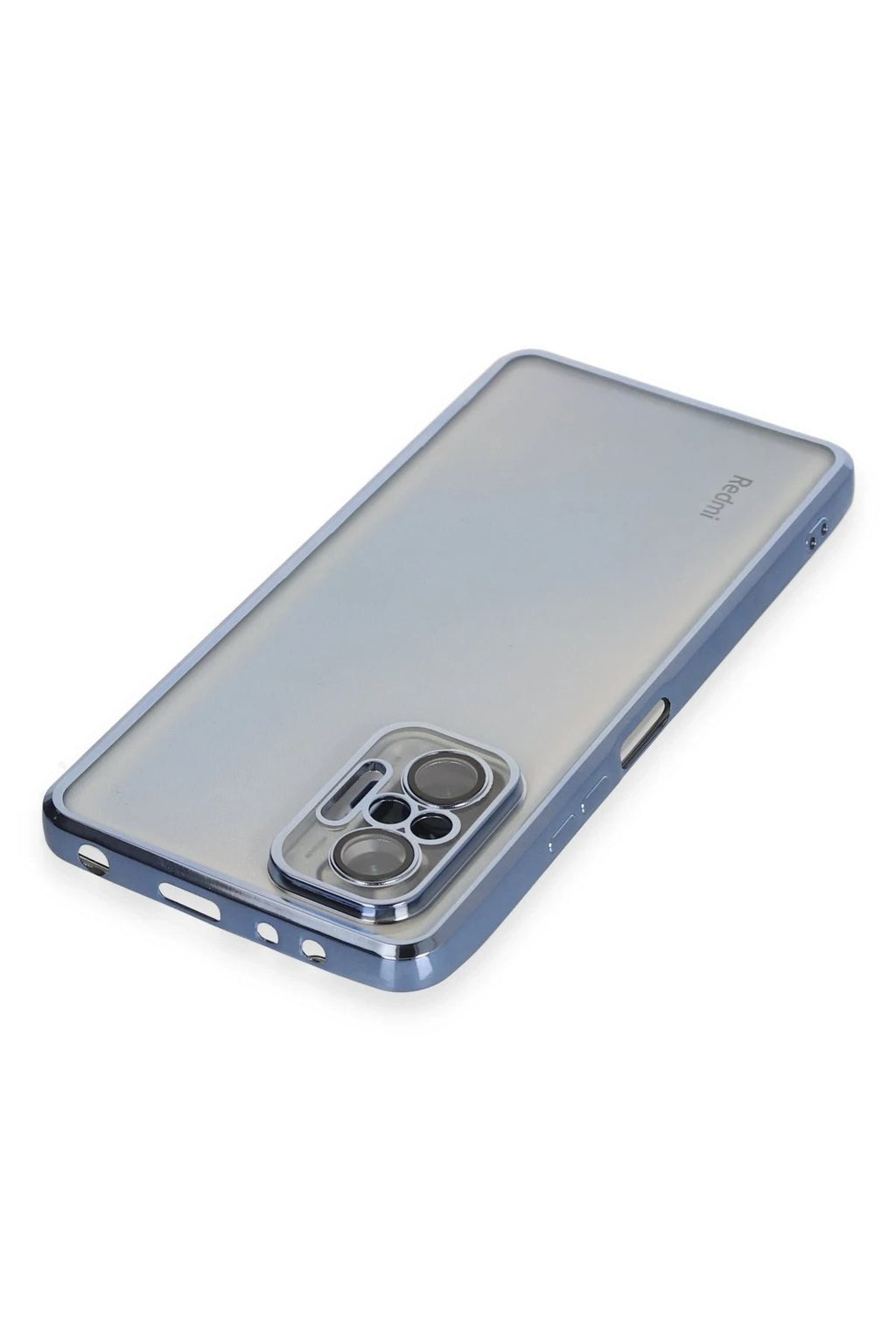 Mey İthalat® Redmi Note 10 Pro Kılıf Lensli Silikon - Açık Mavi