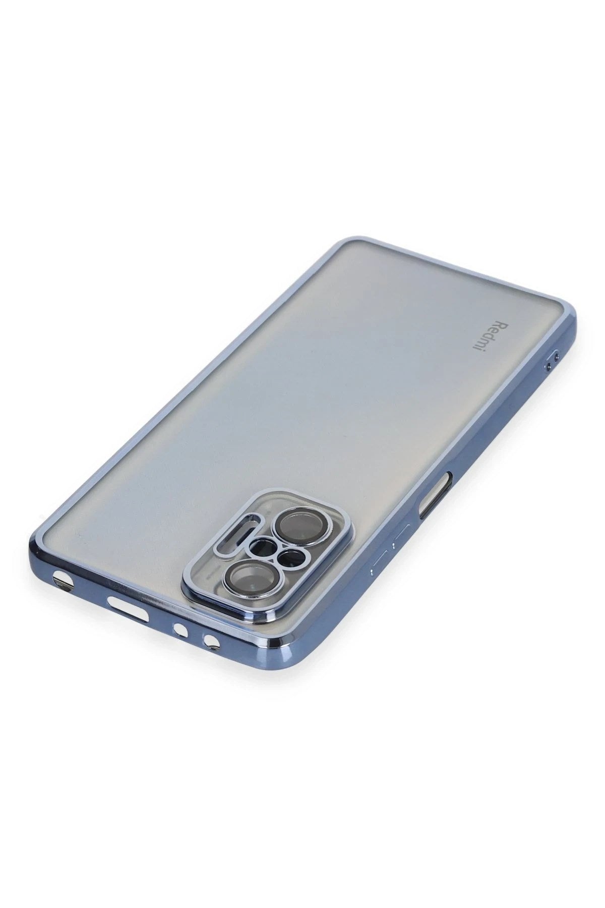 Mey İthalat® Redmi Note 10 Pro Kılıf Lensli Silikon - Açık Mavi