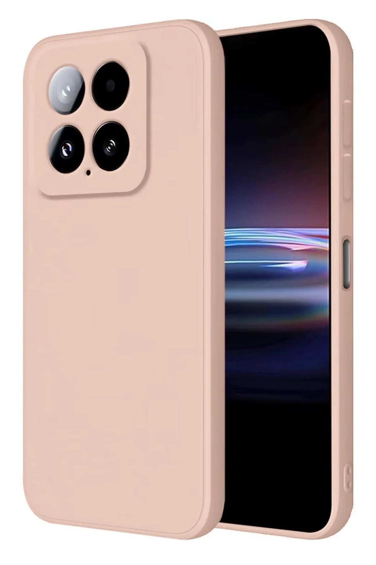 Mey İthalat® Mi 14T Pro Kılıf Nano içi Kadife Silikon - Pudra