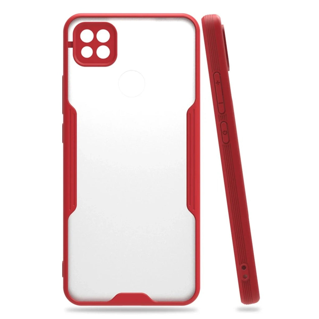Mey İthalat® Redmi 9C Kılıf Platin Silikon - Kırmızı