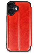 Mey İthalat® iPhone 16 Plus Kılıf Flip Cover - Kırmızı