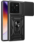 Mey İthalat® Mi 14T Pro Kılıf Pars Lens Yüzüklü Silikon - Siyah