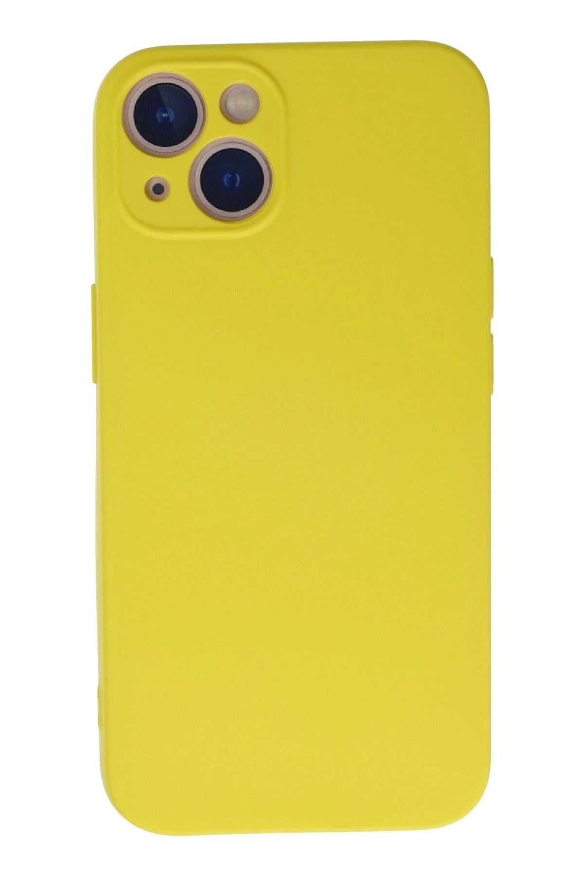 Mey İthalat® iPhone 13 Mini Kılıf Nano içi Kadife Silikon - Sarı