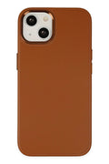Mey İthalat® iPhone 14 Plus Kılıf Asya Deri Silikon - Kahverengi