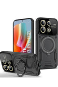 Mey İthalat® Redmi Note 13 Pro 5G Kılıf Joy Lens Standlı Kapak - Siyah