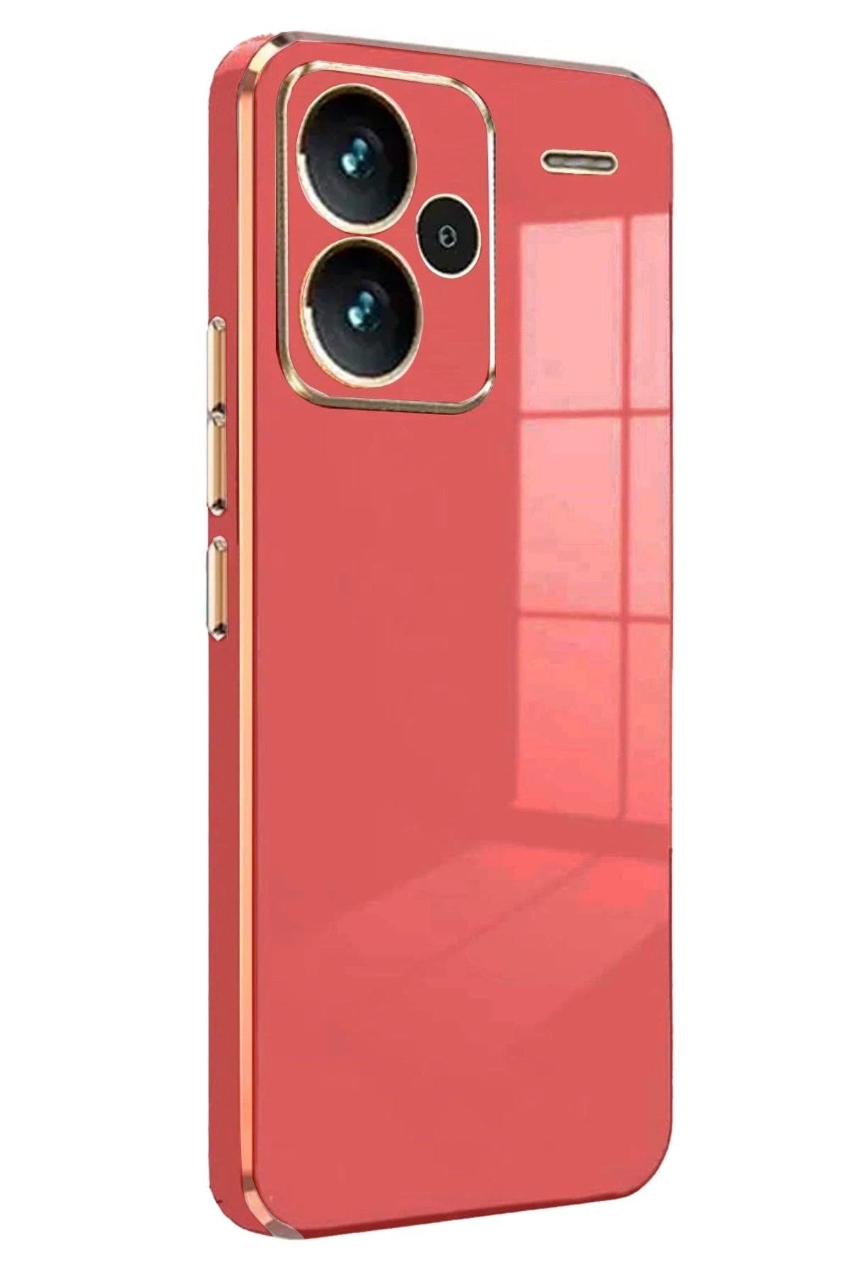 Mey İthalat® Redmi Note 13 Pro Plus Kılıf Volet Silikon - Kırmızı