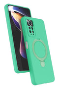 Mey İthalat® Redmi Note 12 Pro 4G Regal Magsafe Standlı Kapak - Yeşil