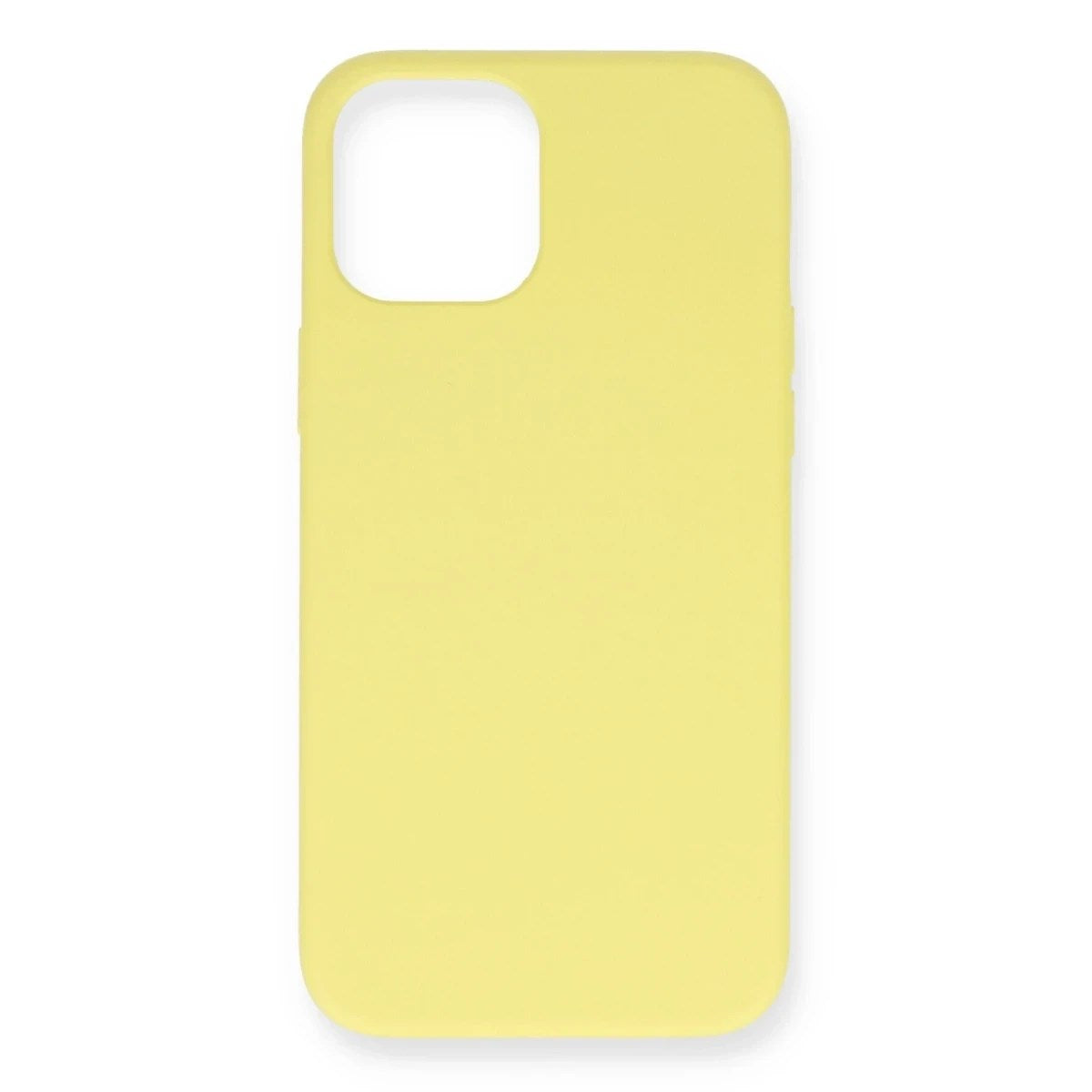 Mey İthalat® iPhone 12 Mini Kılıf Nano içi Kadife Silikon - Sarı