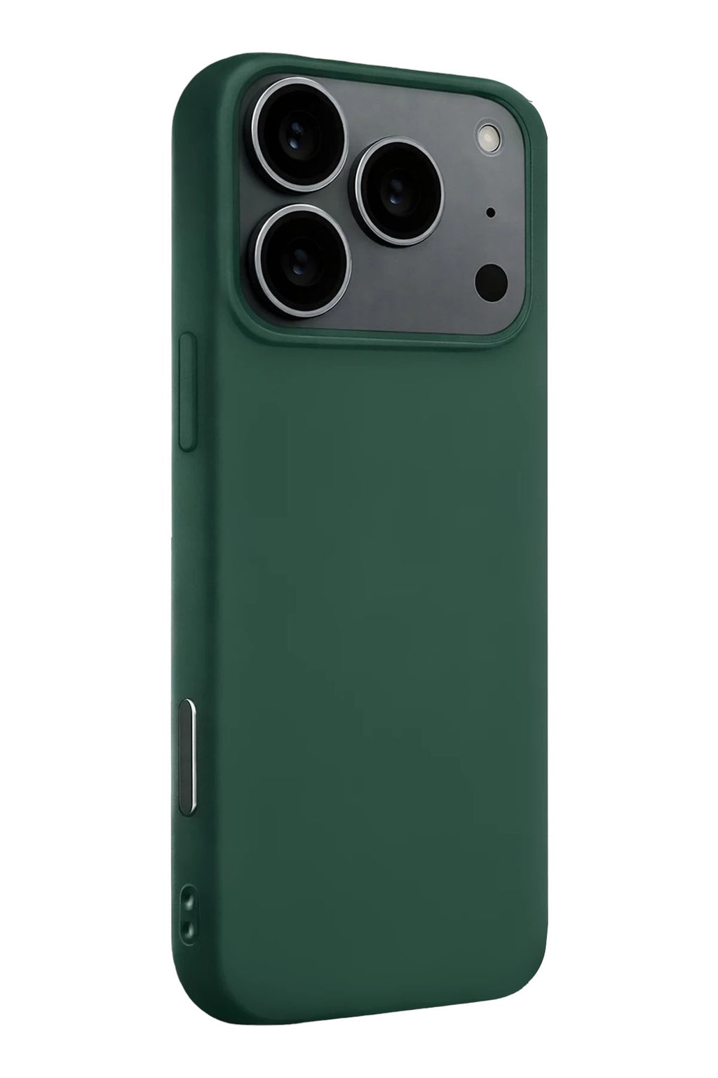 Mey İthalat® iPhone 17 Pro Max Nano içi Kadife Silikon - Koyu Yeşil