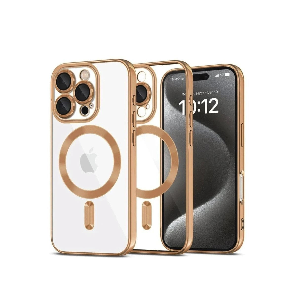Mey İthalat® iPhone 16 Pro Kılıf Kross Magneticsafe Kapak - Çöl Titanyum