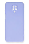 Mey İthalat® Redmi Note 9 Pro Kılıf Nano içi Kadife Silikon - Lila