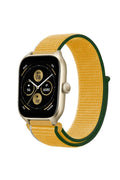 Mey İthalat® Watch 22mm Hasırlı Cırtcırtlı Kordon - Sarı