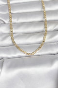 Mey İthalat® CM 14K Gold Renk Lazer Kesim Zincirli Model 60 cm Kadın Kolye