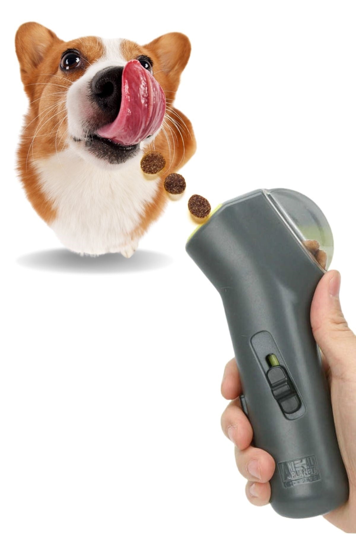 Kedi ve Köpekler İçin Hazneli Mama Fırlatma Oyuncağı Yem Atıcı Aparat