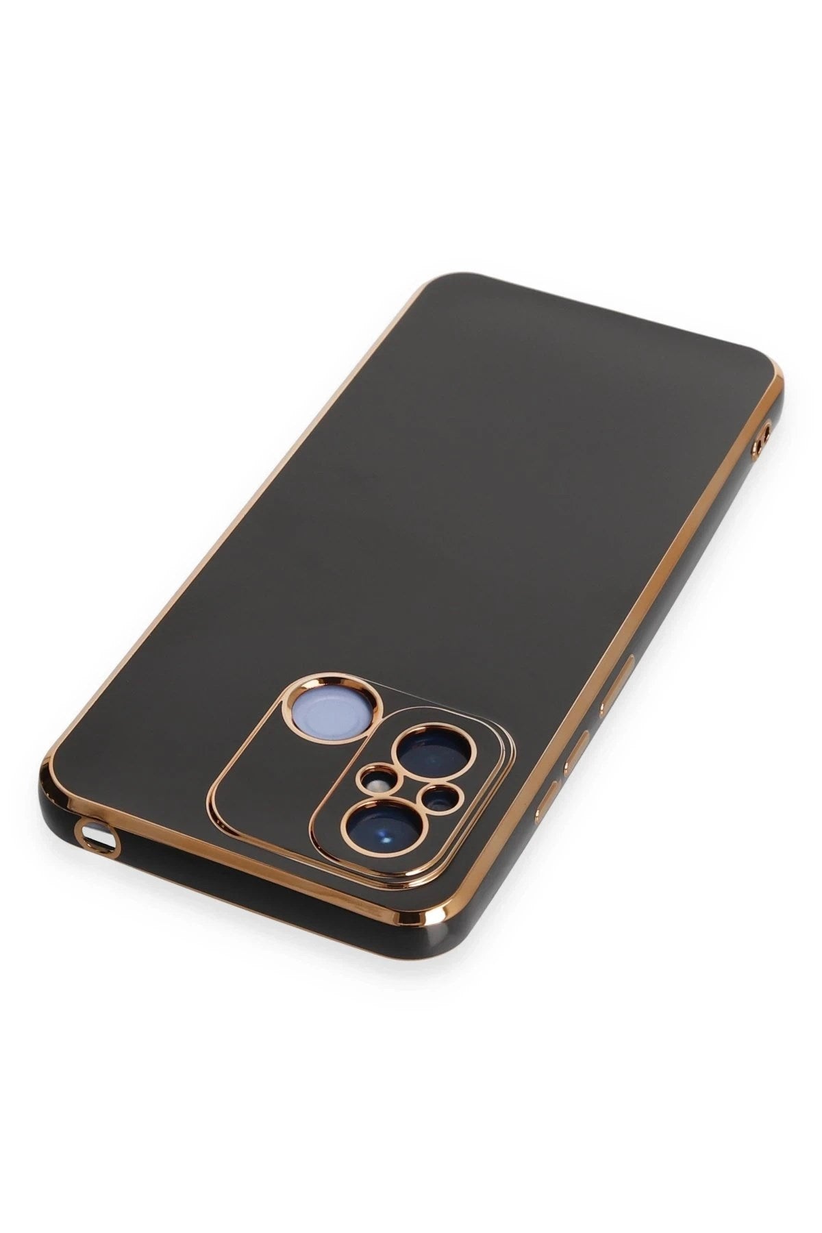 Mey İthalat® Redmi 12C Kılıf Volet Silikon - Siyah