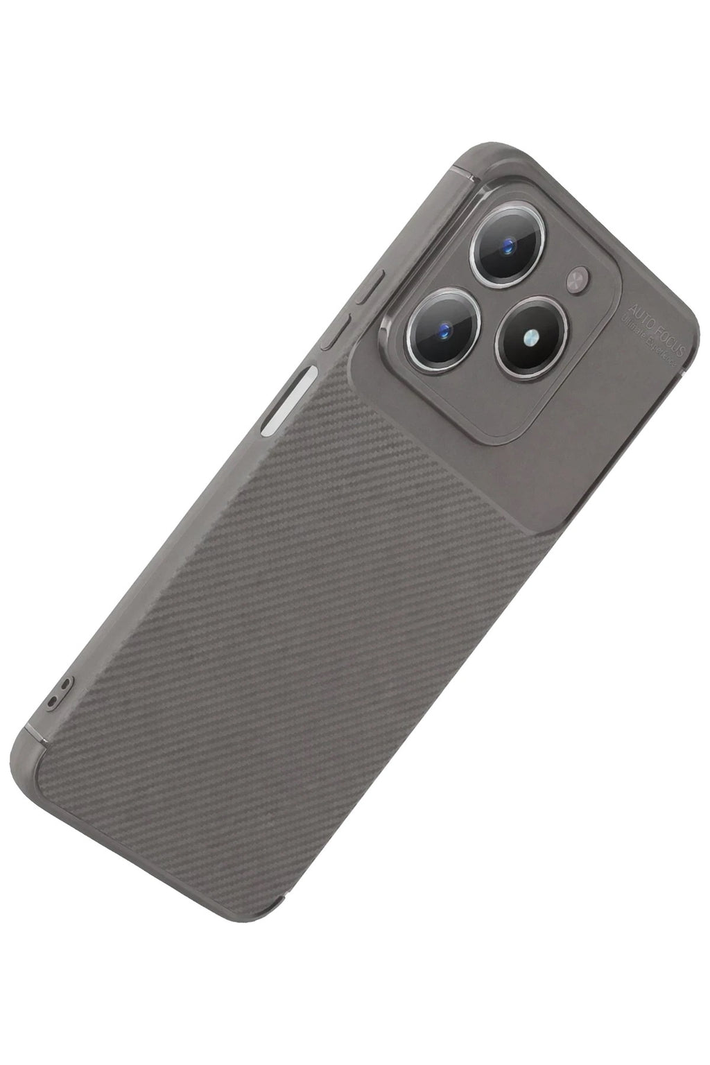 Mey İthalat® Realme C61 Kılıf Auto Focus Karbon Kapak - Gri