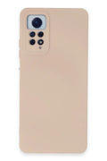 Mey İthalat® Redmi Note 12 Pro 4G Kılıf Nano içi Kadife Silikon - Pudra