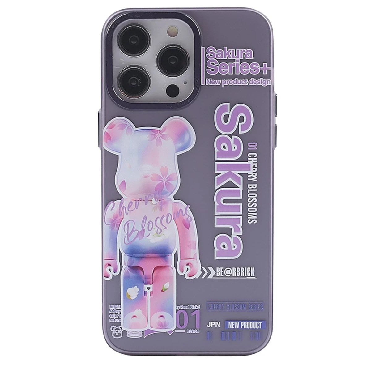 Mey İthalat® iPhone 14 Pro Max Kılıf Desenli Kapak - Mor - 1