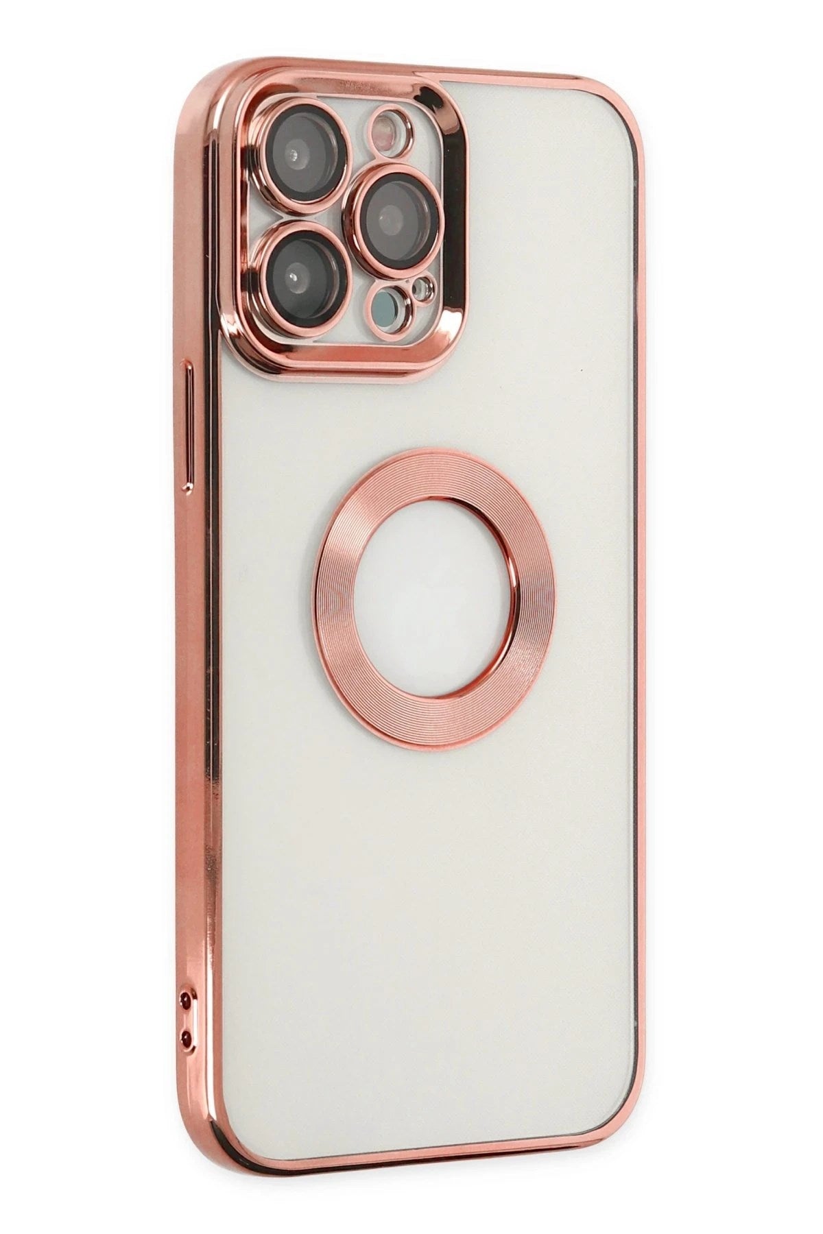 Mey İthalat® iPhone 14 Pro Kılıf Slot Silikon - Rose Gold