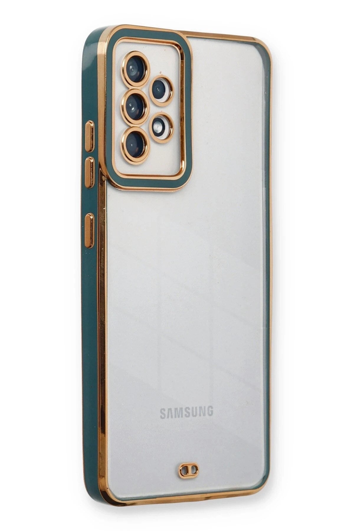 Mey İthalat® Samsung Galaxy A33 5G Kılıf Liva Lens Silikon - Yeşil