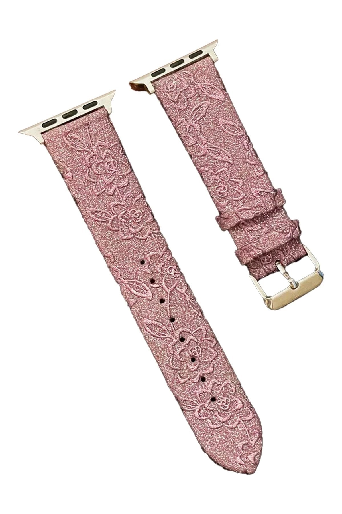 Mey İthalat® Watch 42mm Creeper Desenli Kordon - Rose Gold