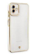 Mey İthalat® Samsung Galaxy A04 Kılıf Liva Lens Silikon - Beyaz