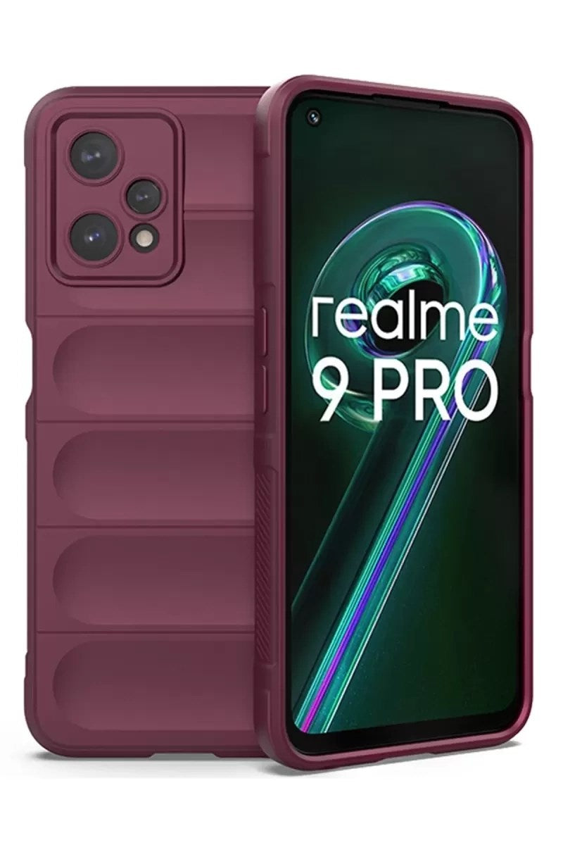 Mey İthalat® Realme 9 Pro 5G Kılıf Optimum Silikon - Bordo