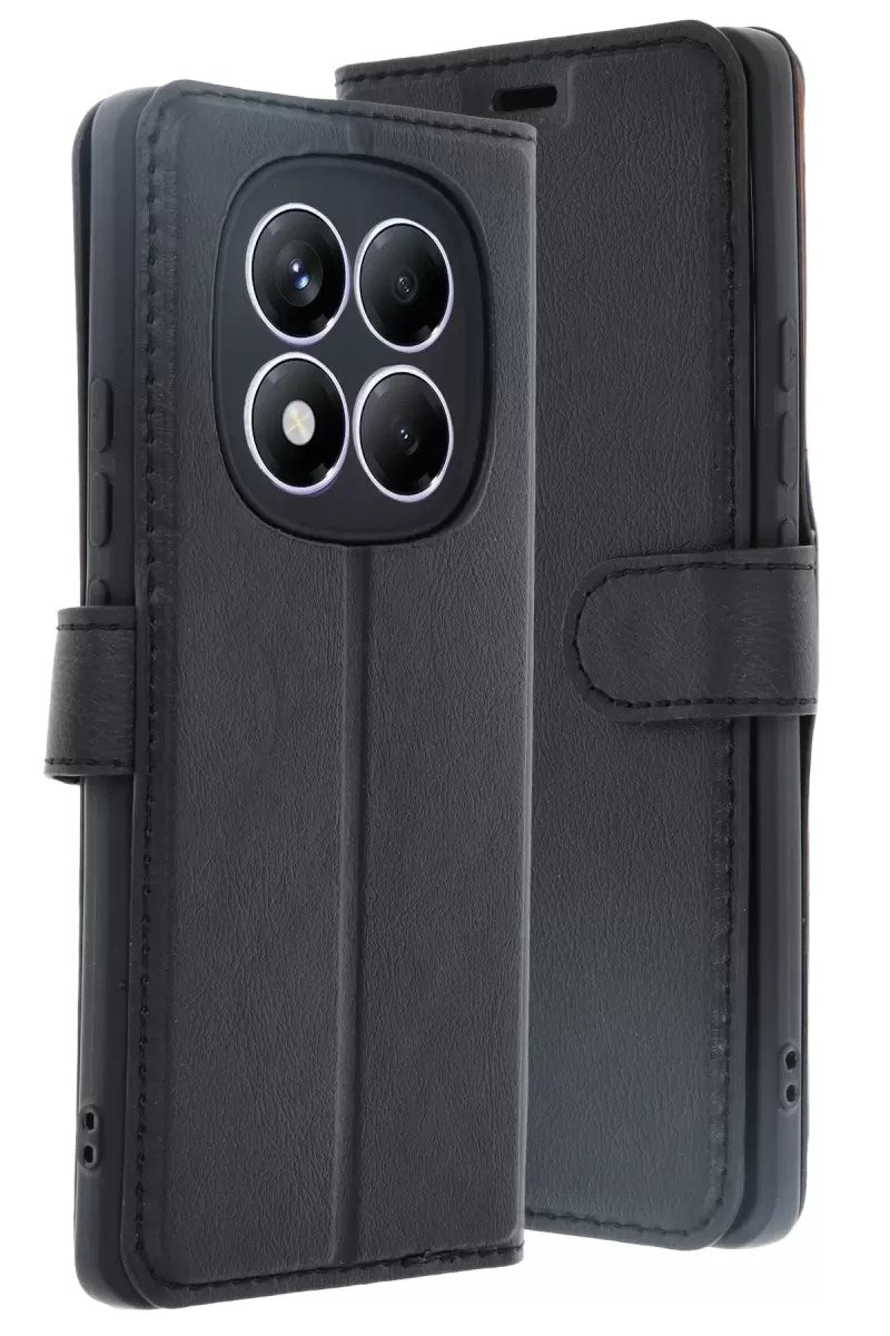 Mey İthalat® Redmi Note 14 Pro 4G Kılıf Trend S Plus Kapaklı Kılıf - Siyah