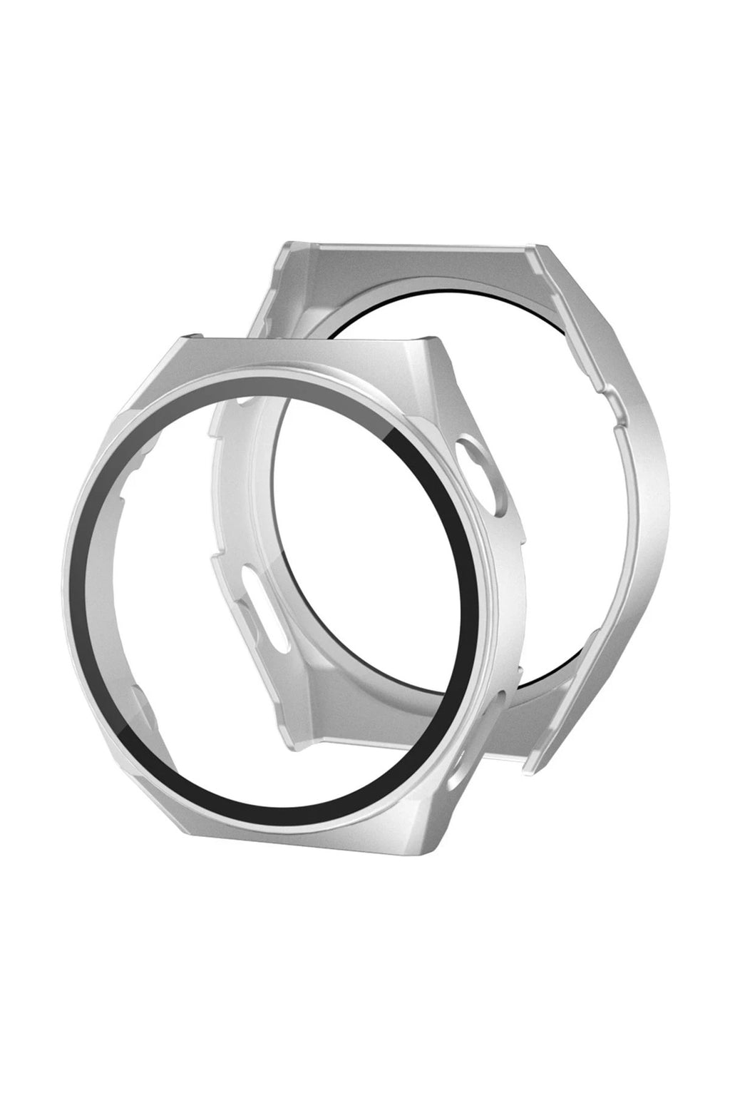 Mey İthalat® Huawei Watch GT3 42mm Dota Camlı Kasa Ekran Koruyucu - Gümüş