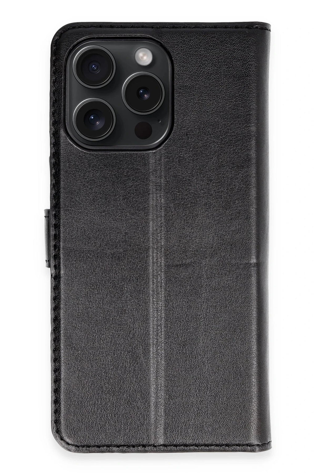 Mey İthalat® iPhone 15 Pro Max Kılıf Trend S Plus Kapaklı Kılıf - Siyah