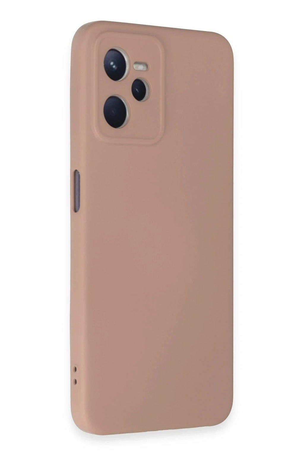 Mey İthalat® Realme C35 Kılıf Nano içi Kadife Silikon - Pudra